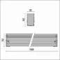 PIL 305322 Bodeminbouwarmatuur 1025 mm