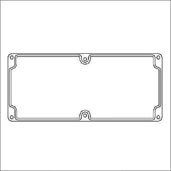 ROSE 10011012 Montageplatte fuer Schaltschrank/Gehause 143 mm
