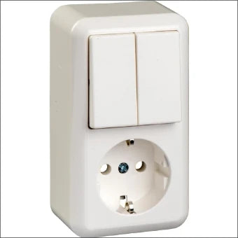 SCHNEIDER 388504 Schakelaar/Steckdose combinatie