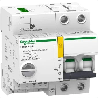 SCHNEIDER A9C62225 Installatieautomaat met nevenapparaat