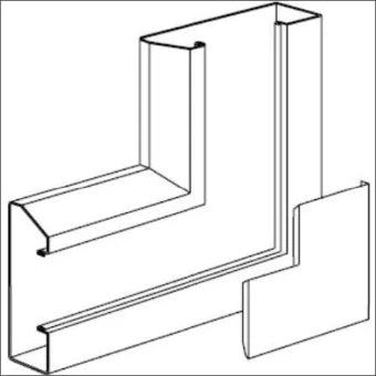 STAGO INS5554503 Verticaal hoekstuk wandgoot 250 mm