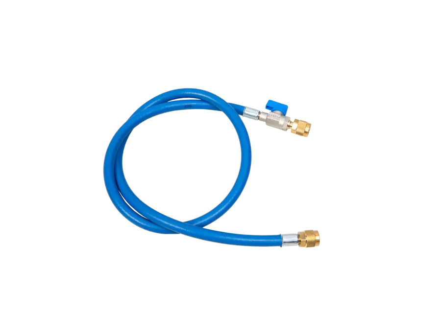 Refco Füllschlauch CA-CL-36-B 90 cm mit Absperrventil, blau