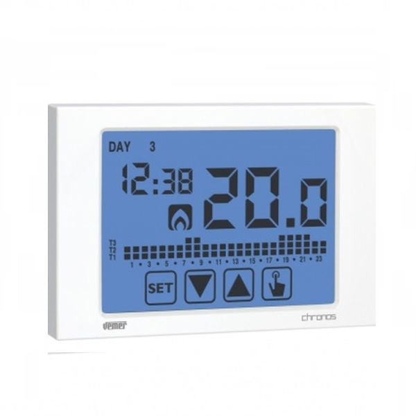 Vemer Chronothermostat wöchentlicher Touchscreen Chronos weiß VE451100