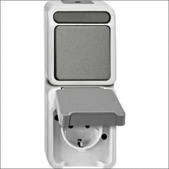 SCHNEIDER MTN3495-8029 Schakelaar/wandcontactdoos combinatie