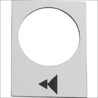 SCHNEIDER ZB2BY4903 Tekstschild voor drukknop/signaallamp