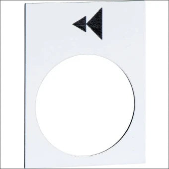 SCHNEIDER ZB2BY4906 Tekstschild voor drukknop/signaallamp