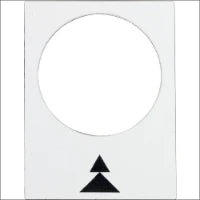 SCHNEIDER ZB2BY2912 Tekstschild voor drukknop/signaallamp
