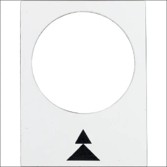 SCHNEIDER ZB2BY4909 Tekstschild voor drukknop/signaallamp