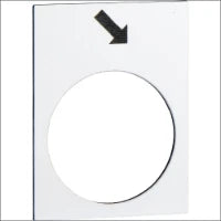 SCHNEIDER ZB2BY2922 Tekstschild voor drukknop/signaallamp