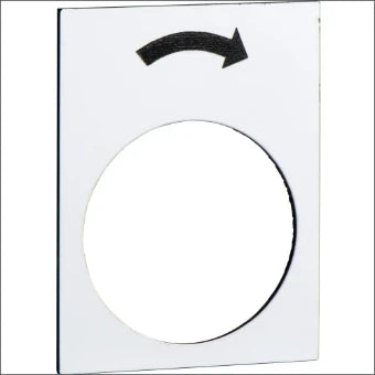 SCHNEIDER ZB2BY4919 Tekstschild voor drukknop/signaallamp