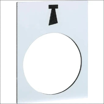 SCHNEIDER ZB2BY4932 Tekstschild voor drukknop/signaallamp