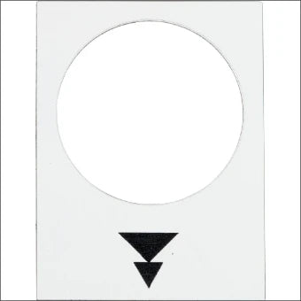 SCHNEIDER ZB2BY4953 Tekstschild voor drukknop/signaallamp