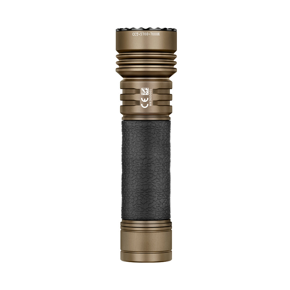 OLight Seeker 4 Pro Professionelle LED Taschenlampe in Desert Tan
