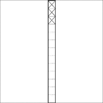 SIEDLE 200023974-00 Communicatie-zuil 1344 mm
