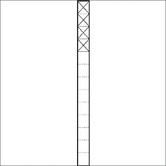 SIEDLE 200023977-00 Communicatie-zuil 1344 mm