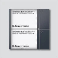 SIEDLE 210004956-00 Montageelement fuer Tuerstation 231 mm