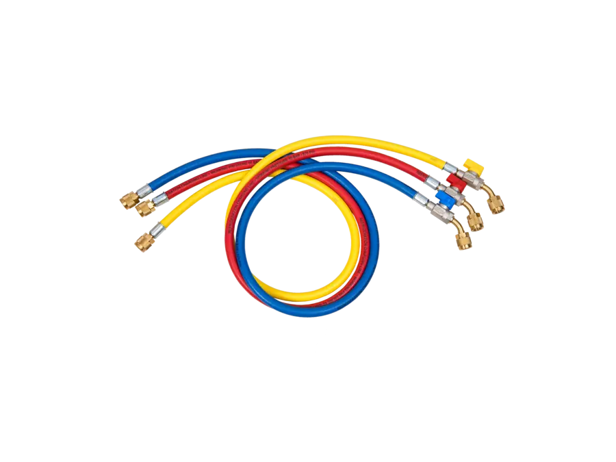Refco Füllschlauch CA-CL-60-Y-45 150 cm mit Absperrventil, gelb