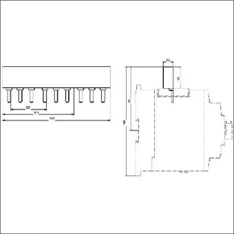 SIEMENS 3RV19351C Phasenschiene