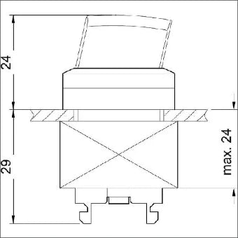 SIEMENS 3SB30002LA11 Keuzeschakelaar frontelement