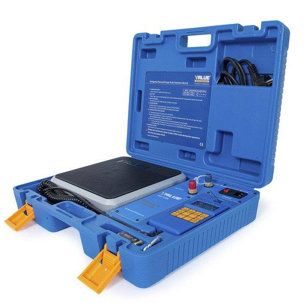 Value VES-100B Elektronische Kältemittelwaage programmierbar, 100 kg, mit Magnetventil