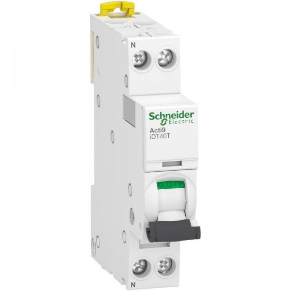 Schneider Electric Acti9 iDT40T A9P22625 Leitungsschutzschalter 1P+N C25A 6 kA