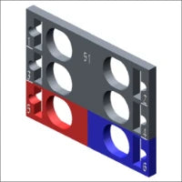 SIEMENS 6ES71936BP200DC0 Veldbus, dec. periferie - montageframe 20 mm