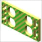 SIEMENS 6ES71936BP200BB0 Veldbus, dec. periferie - montageframe 20 mm