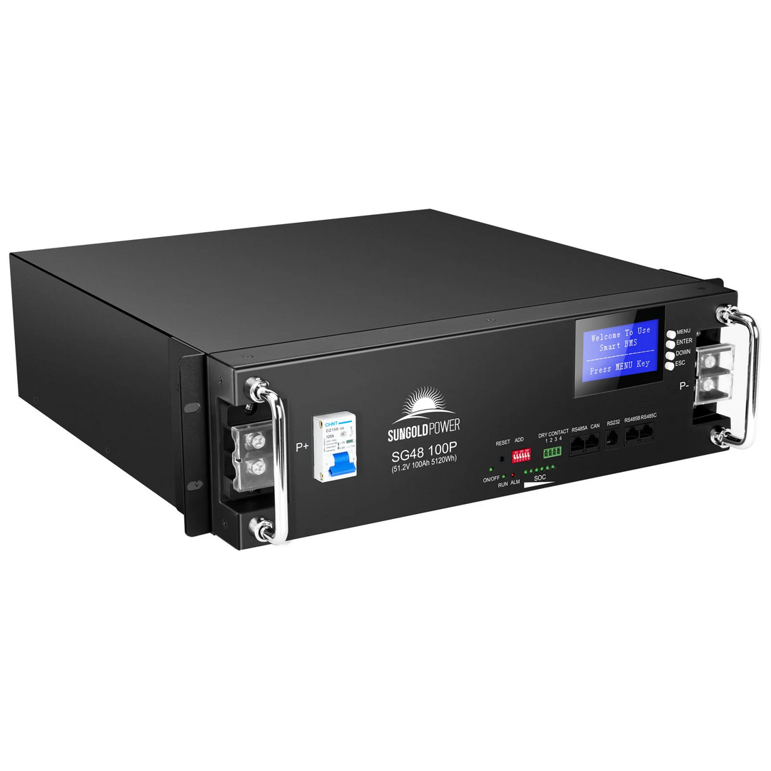 48V 100AH Server Rack LiFePO4 Lithium Battery S... SG48100P - Art. 37033