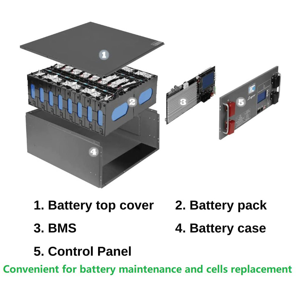 48V 100Ah LiFePO4 Battery Pack 48V 100Ah - Art. 32619