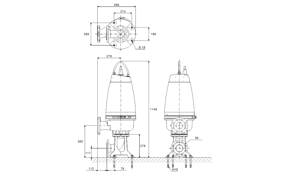 GRUNDFOS Tauchmotorpumpe SEV.80.80.75.2.51D Nr. 96047861