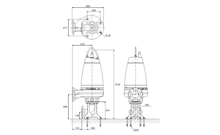GRUNDFOS Tauchmotorpumpe SE1.80.100.40.4.51D.B Nr. 96048069