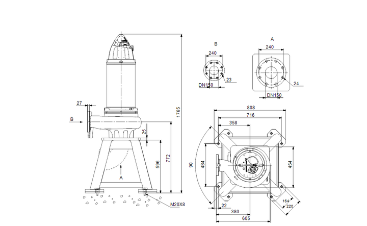 GRUNDFOS Tauchmotorpumpe SE1.85.150.130.4.52H.N.51D.A Nr. 99776109