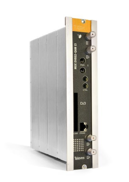 TELEVES Deutschland T-0X Multiplexumsetzer U3QQA-S2-CI-S DVB-S2 in QAM mit CI -Art. 564101
