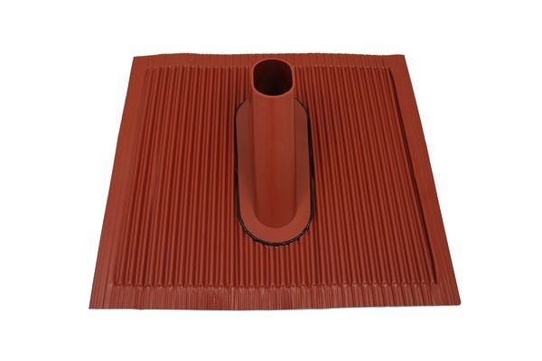 TELEVES Deutschland Aluziegel ABZ60R rot für Masten bis 60mm 50x45cm -Art. 244001
