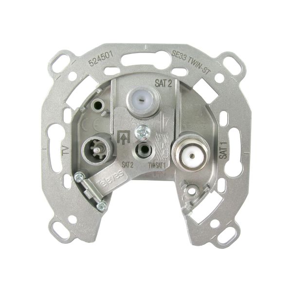 TELEVES Deutschland SAT-TWIN-Antennendose ABAKUS SE33TWIN-ST 3-fach ohne Abdeckung -Art. 524501
