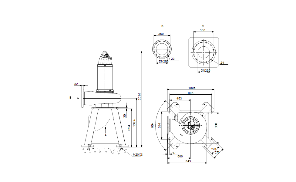 GRUNDFOS Tauchmotorpumpe SE2.110.250.100.4.52L.N.51D.A Nr. 99776673