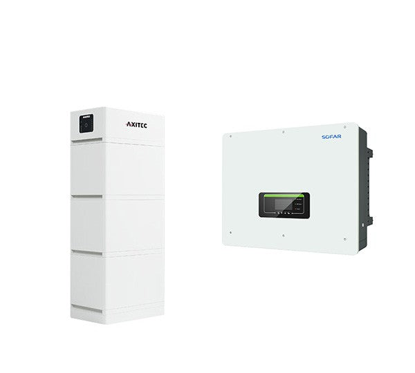 Solaircs_AXITEC + SOFAR Solarspeicher AXISTORAGE LI SV2 10.1 + HYD 20KTL-3PH HYBRID-WR HV-SPEICHERSYSTEM, 10,1 KWH NUTZBAR, 3-PHASIG