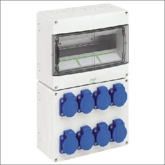 SPELSBERG 73130801 STV 1208-S CEE-contactdoos combinatie (IEC 60309)