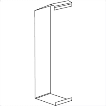 STAGO 5595263 Afdekstrip wandgoot