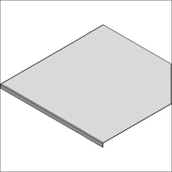 STAGO CSU300610124 Deksel Bogen/Eckstueck Kabeltragsystem 100 mm