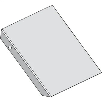 STAGO CSU302210124 Deksel Bogen/Eckstueck Kabeltragsystem 100 mm