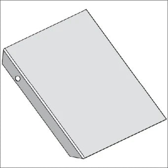 STAGO CSU30224002 Deksel Bogen/Eckstueck Kabeltragsystem 400 mm