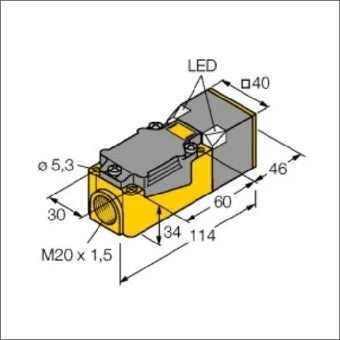 TURCK 1627240 Inductieve naderingsschakelaar