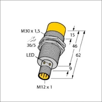 TURCK 1646631 Inductieve naderingsschakelaar