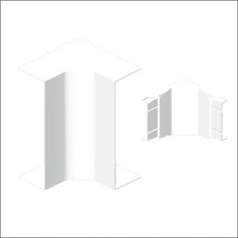 UNEX 93332-2 Binnenhoekstuk wandgoot 134 mm