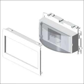 UNEX 93649-2 Afdekplaat installatiecomponenten wandgoot 130 mm
