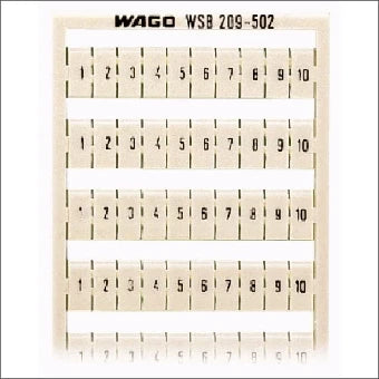 WAGO 209-502 Kennzeichnung Reihenklemme