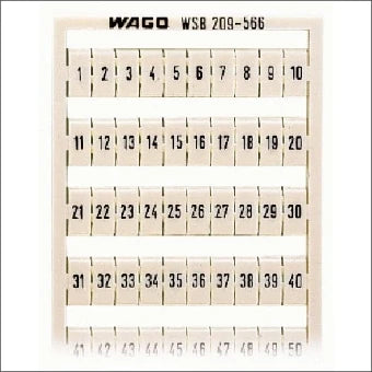 WAGO 209-566 Kennzeichnung Reihenklemme