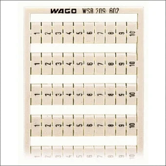 WAGO 209-602 Kennzeichnung Reihenklemme