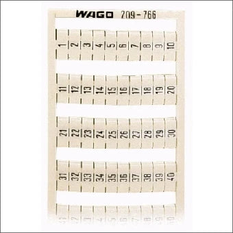WAGO 209-766 Kennzeichnung Reihenklemme